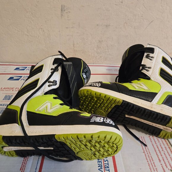 New Balance 790 686 Snowboard Boots Sz 9.5 Mens Neon Green White Snowboarding - Picture 5 of 7